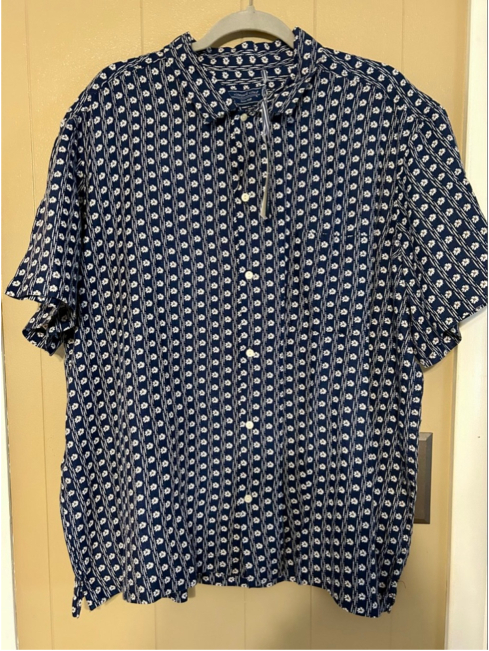 Vineyard Vines Men’s Linen Casual Button Down Shirt XXL Navy Coastal